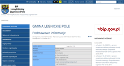 Desktop Screenshot of bip.legnickiepole.pl